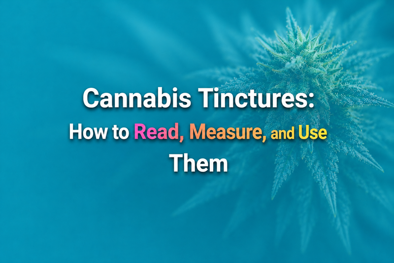Cannabis Tinctures: How to Read, Measure, and Use Them