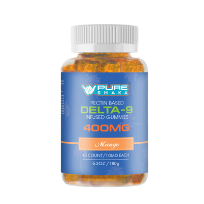 Delta-9 THC Mango Gummies – 400mg Total