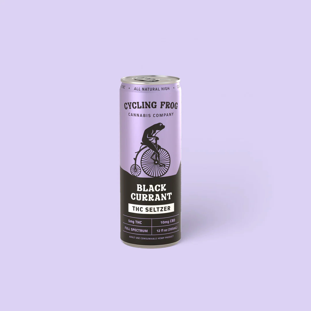 Cycling Frog Black Currant Seltzer 5mg THC and 10mg CBD product image