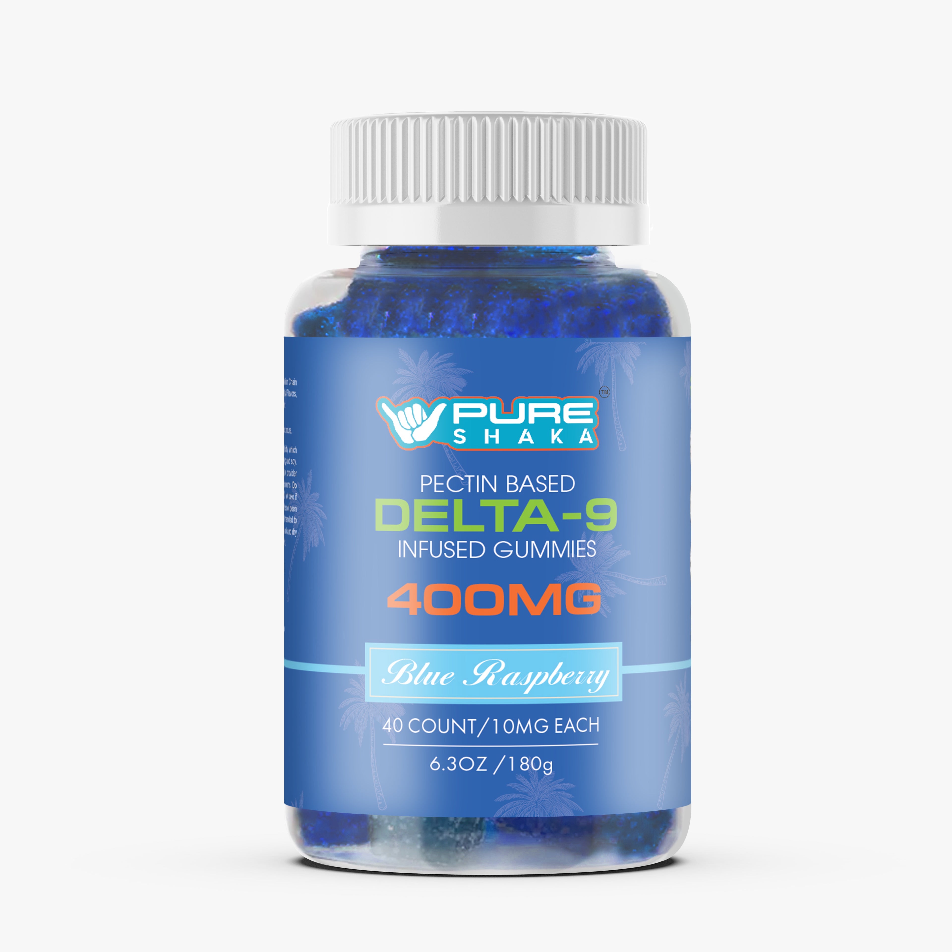 Delta-9 THC Blue Razz Gummies - 400mg Total