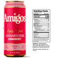 Amigos 50mg THC Beverage Strawberry can - Edibles