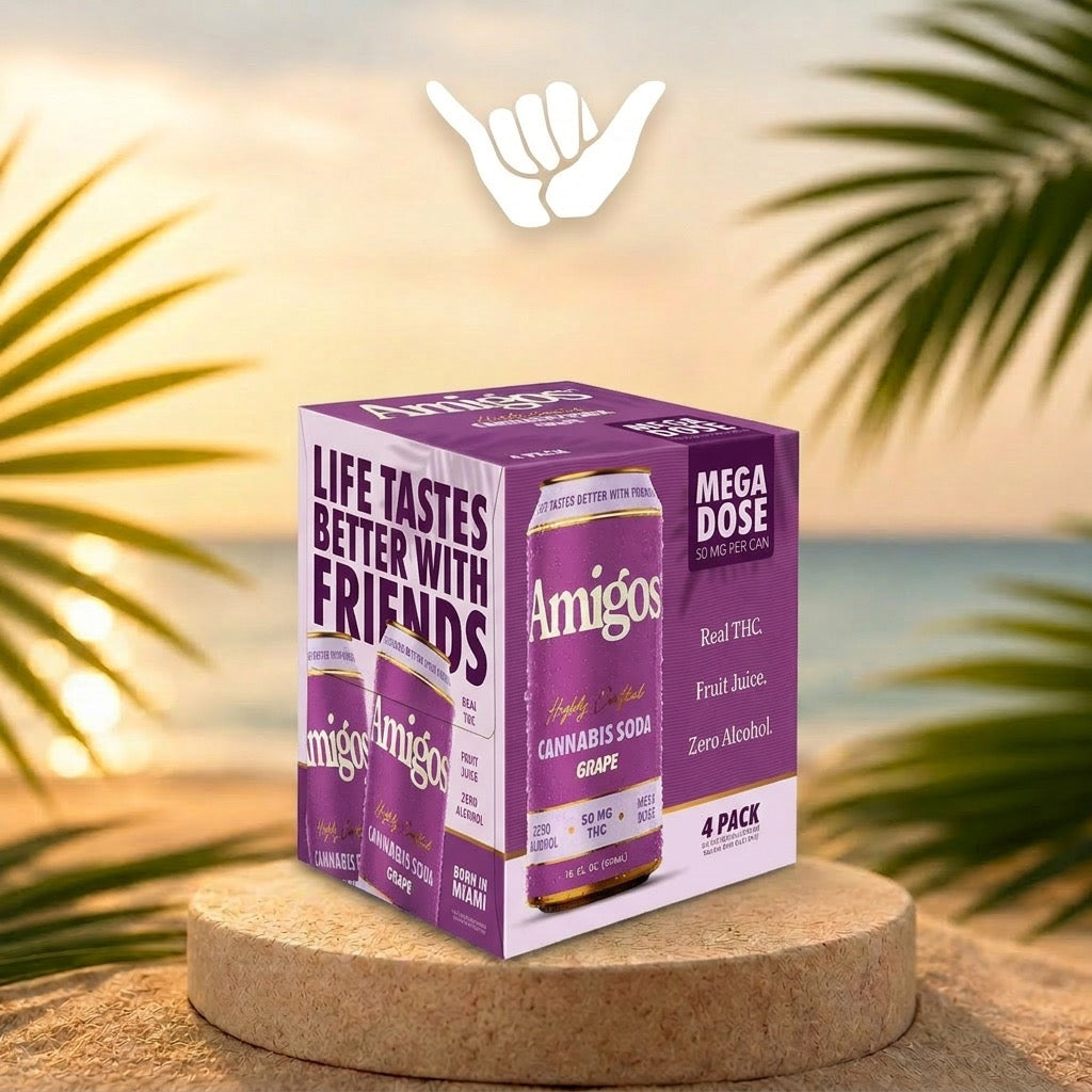 Amigos Grape THC Soda | 50mg
