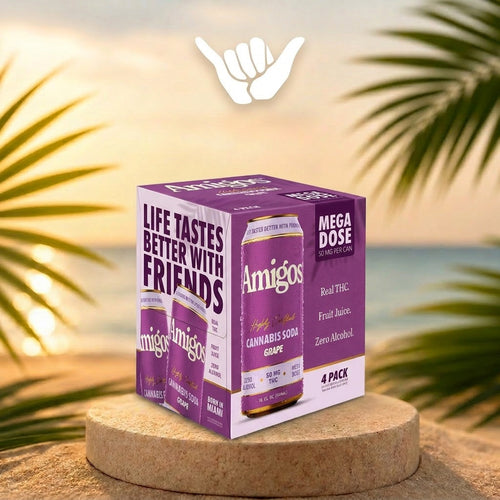 Amigos Grape THC Soda | 50mg