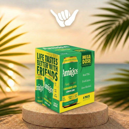 Amigos Lemon Lime THC Soda | 50mg