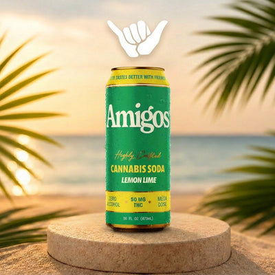 Amigos Lemon Lime THC Soda | 50mg