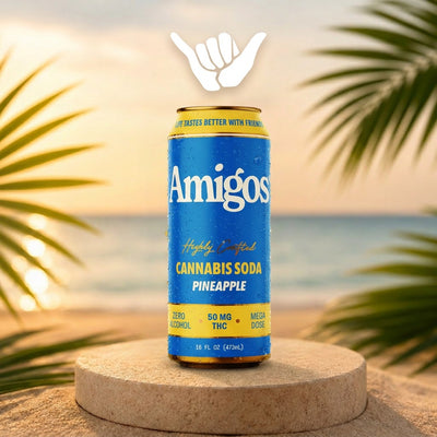 Amigos Pineapple THC Soda | 50mg