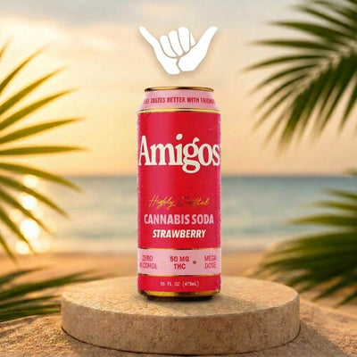 Amigos Strawberry THC Soda | 50mg
