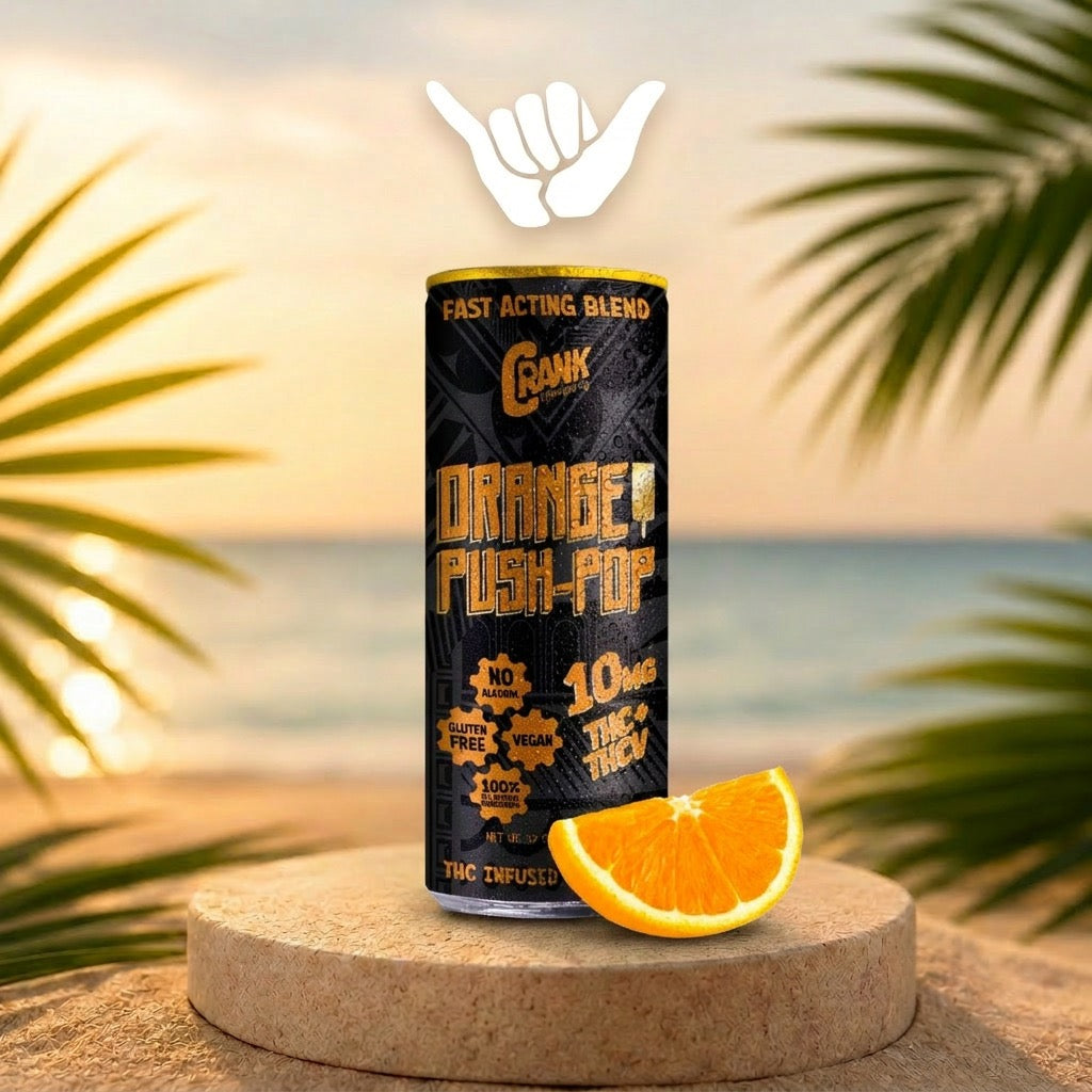 Crank Orange Push Pop THC Drink | 10mg