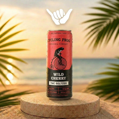 Cycling Frog Wild Cherry Seltzer | 5mg THC + 10mg CBD