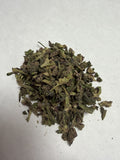 Pure Shaka Gas Face THCa Shake 28G loose flower on white background - Hybrid Flower