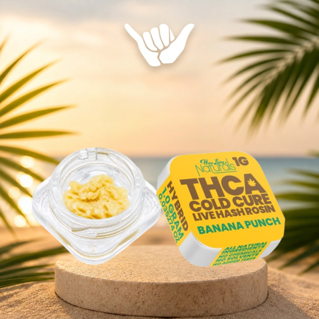 Hemp Living THCA Cold Cure Live Hash Rosin - Pure Shaka Wellness