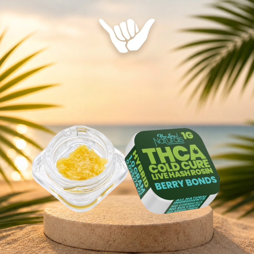 Hemp Living THCA Cold Cure Live Hash Rosin - Pure Shaka Wellness