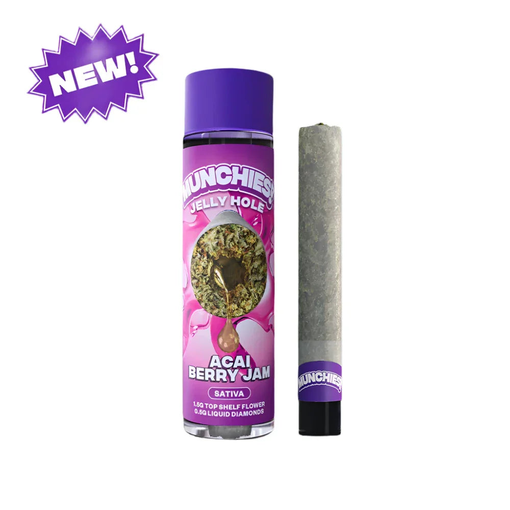 Munchies 2G Jelly Hole Pre-Roll Acai Berry Jam package - Pre-Rolls