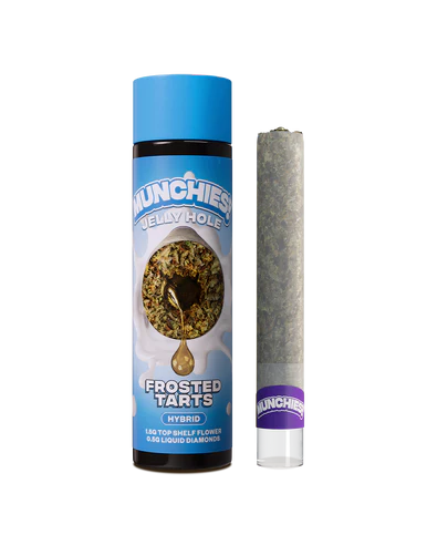 Munchies 2G Jelly Hole Pre-Roll Frosted Tarts package - Pre-Rolls