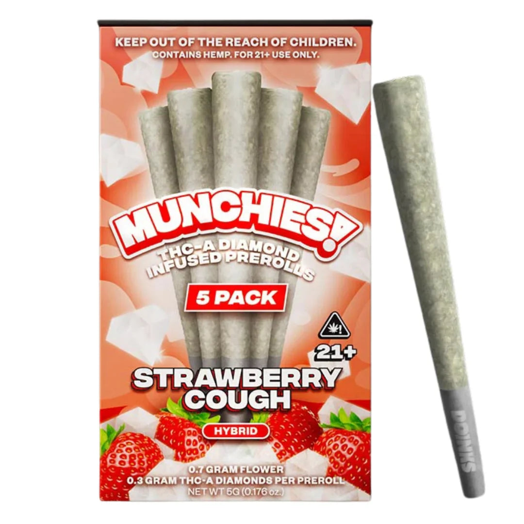 Munchies 5-Pack Pre-Rolls Strawberry Cough package - Pre-Rolls