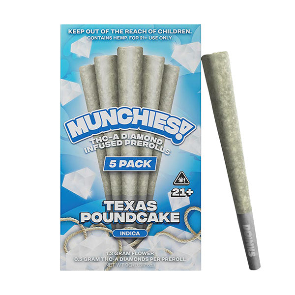 Munchies 5-Pack Pre-Rolls Texas Poundcake package - Pre-Rolls