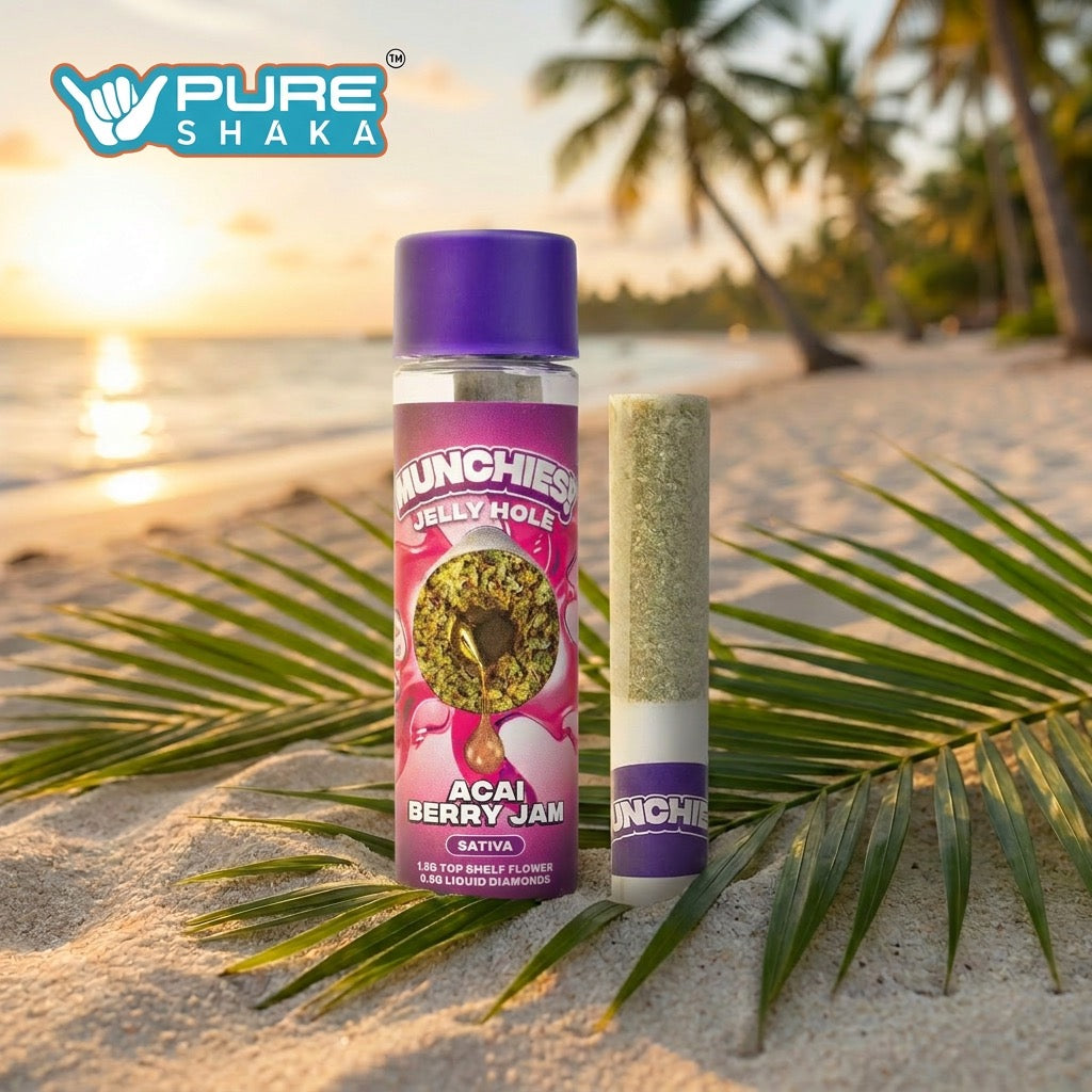 Munchies 2G Jelly Hole Pre-Roll Acai Berry Jam package