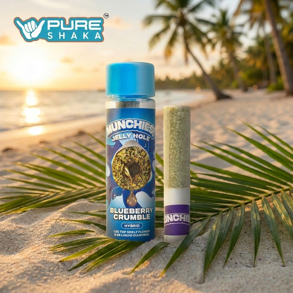 Munchies 2G Jelly Hole Pre-Roll Blueberry Crumble package