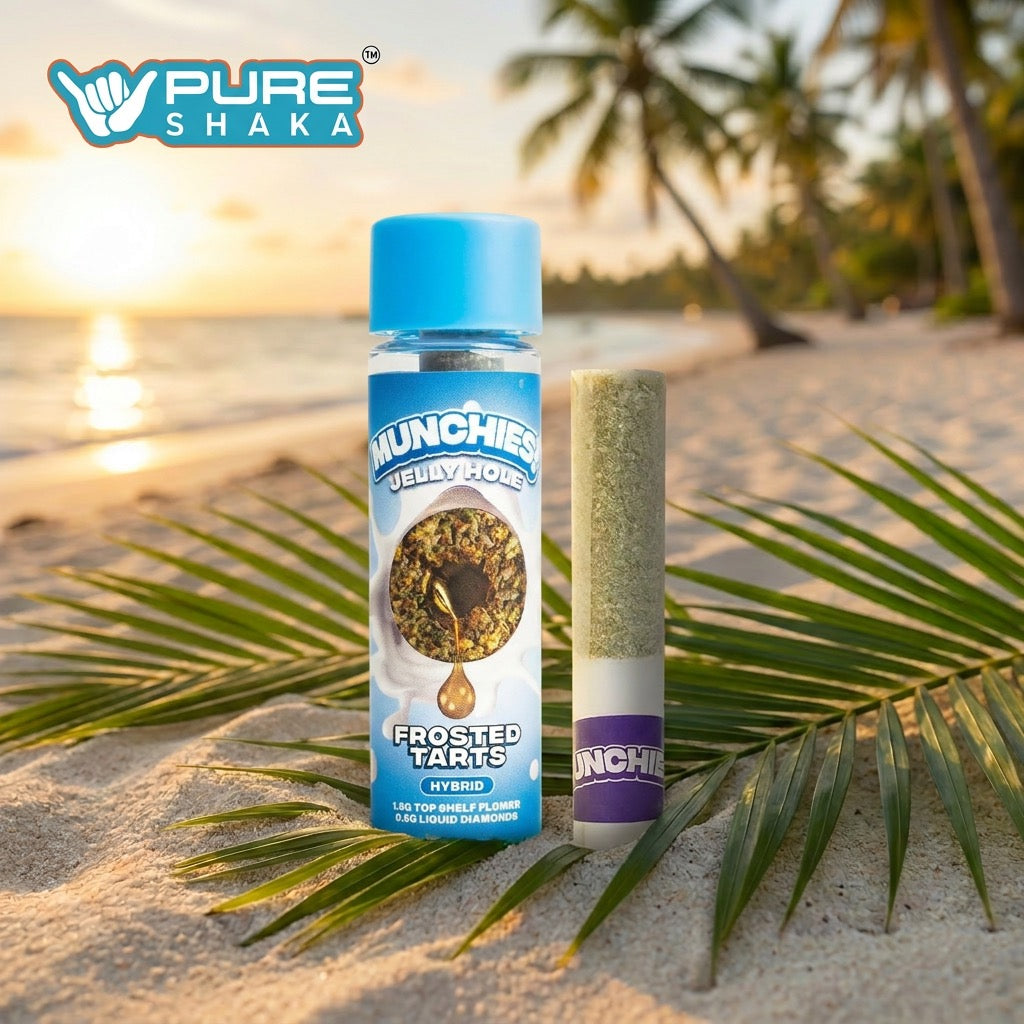 Munchies 2G Jelly Hole Pre-Roll Frosted Tarts package