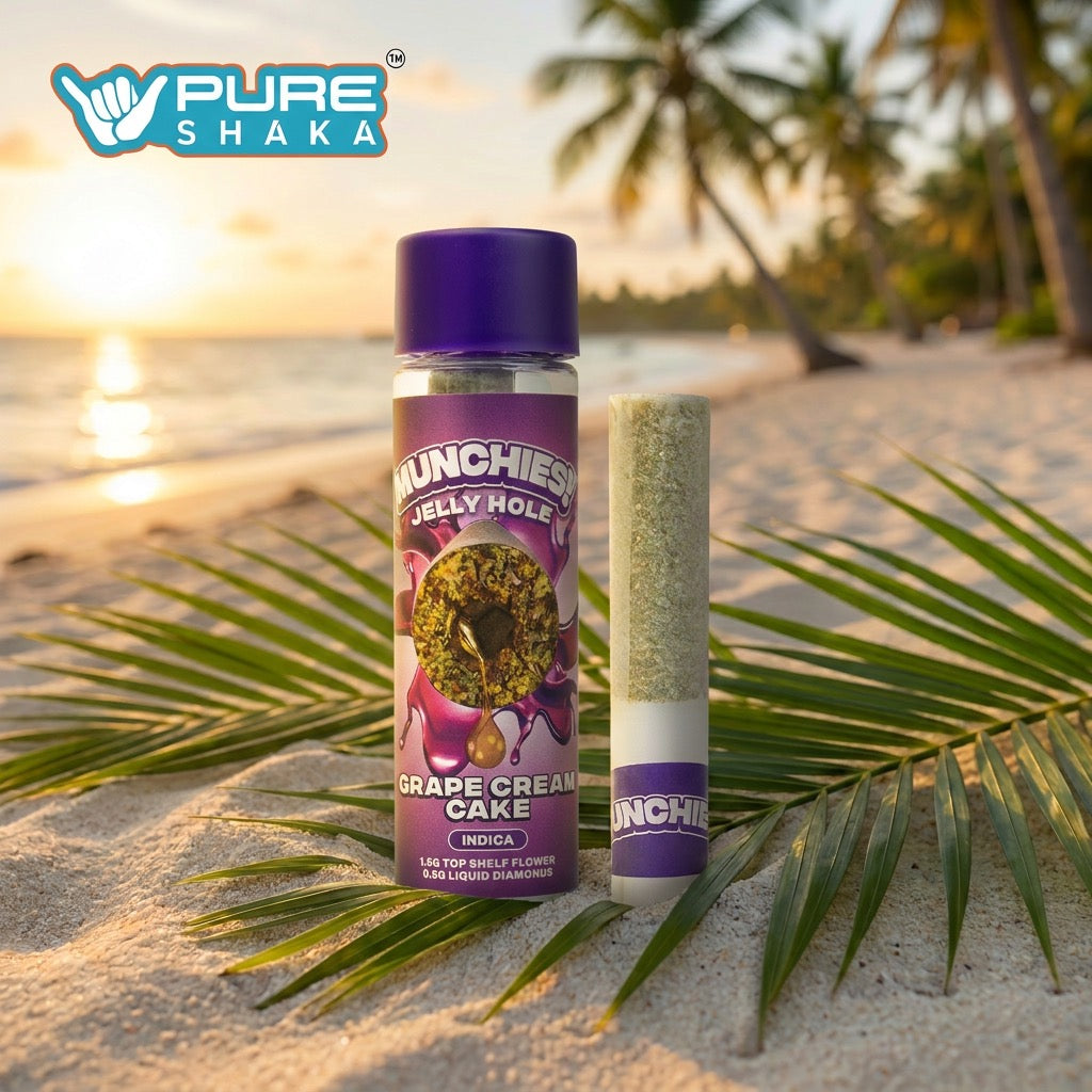 Munchies 2G Jelly Hole Pre-Roll Grape Cream Cake package