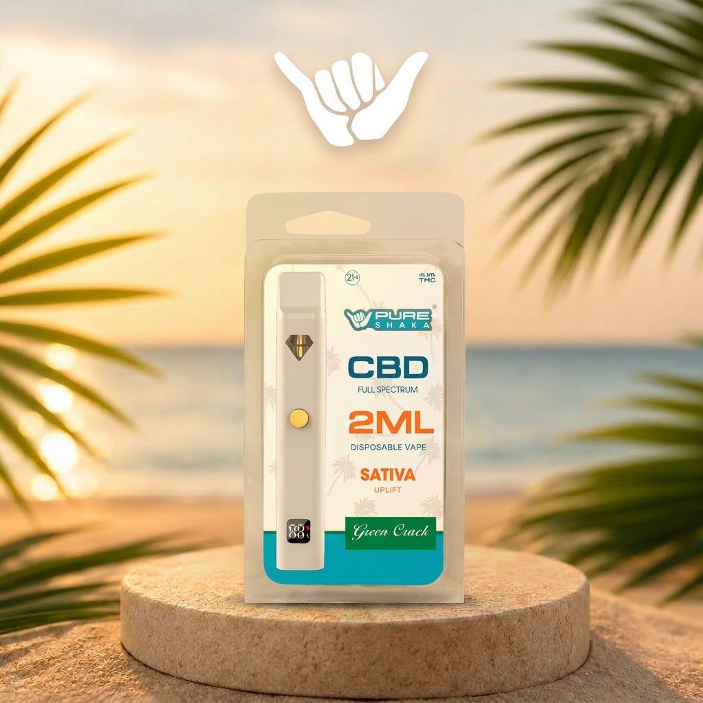 Pure Shaka Full-Spectrum CBD Disposable Vape | 2G
