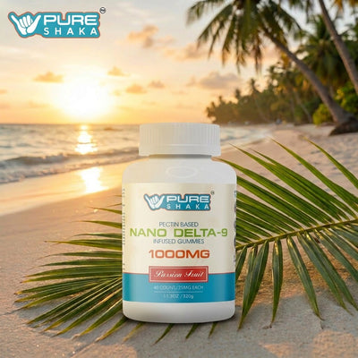 Nano Delta-9 THC Passion Fruit Gummies - 1000mg Total