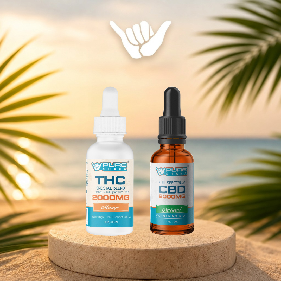 Pure Shaka THC Special Blend CBD Tincture Pair package