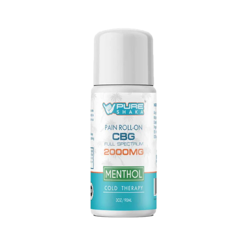Pure Shaka CBD CBG Roll-On Gel 2000mg bottle - Topical