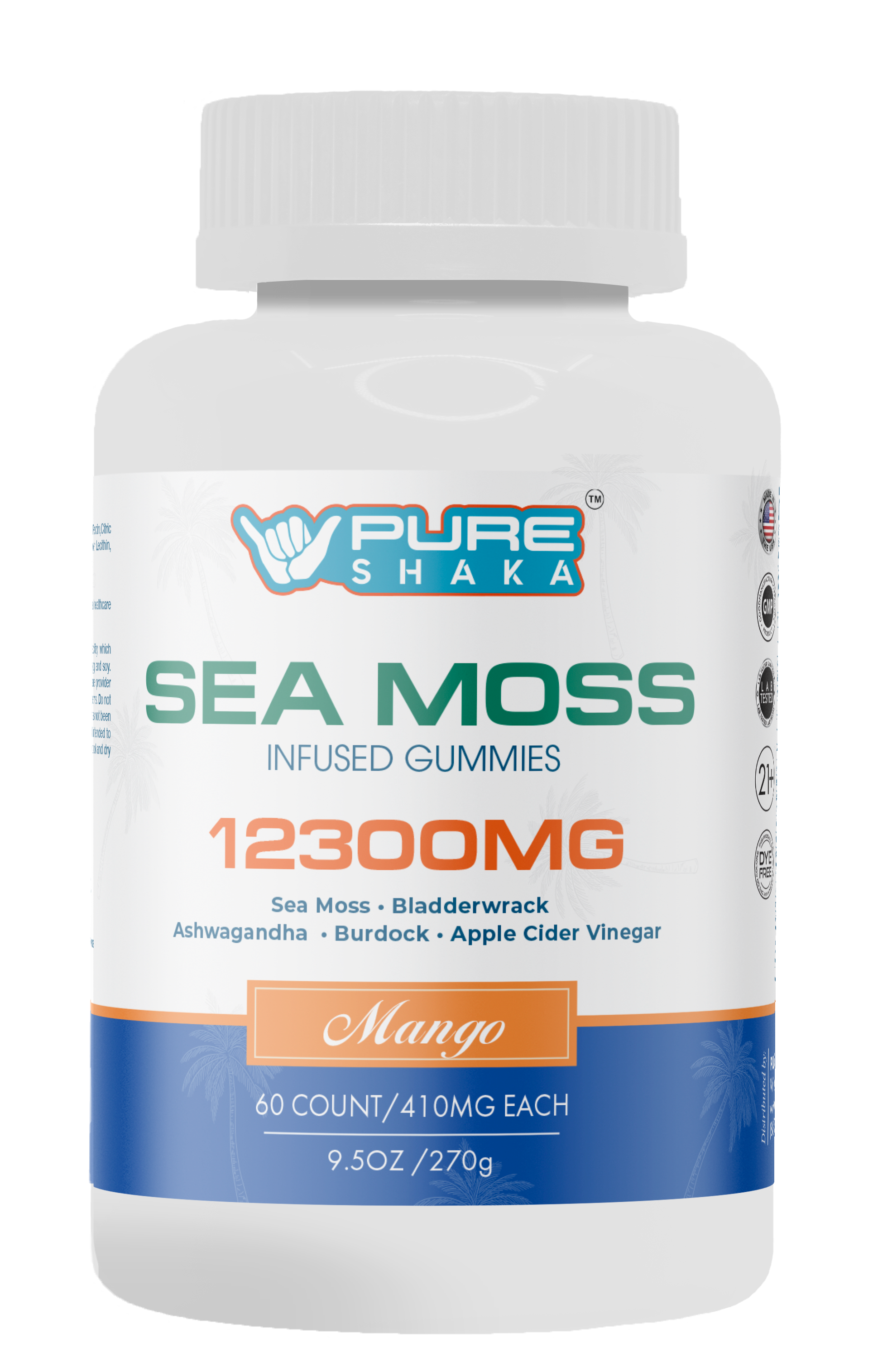 Sea Moss Daily Mineral Gummies Mango package - Wellness