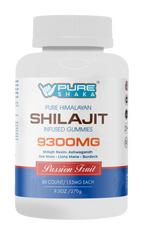 Pure Shaka Shilajit Adaptogen Performance Gummies Passionfruit package