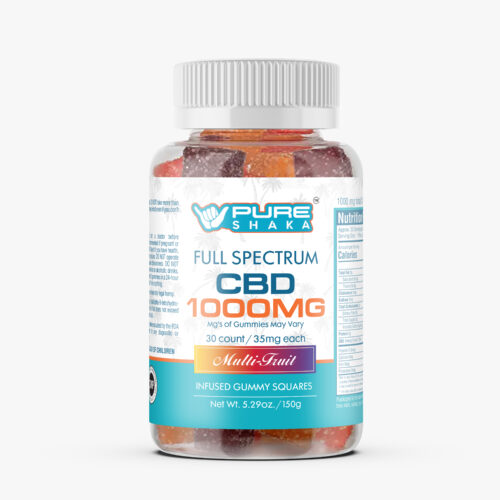 Pure Shaka Full Spectrum CBD Gummies 1000mg