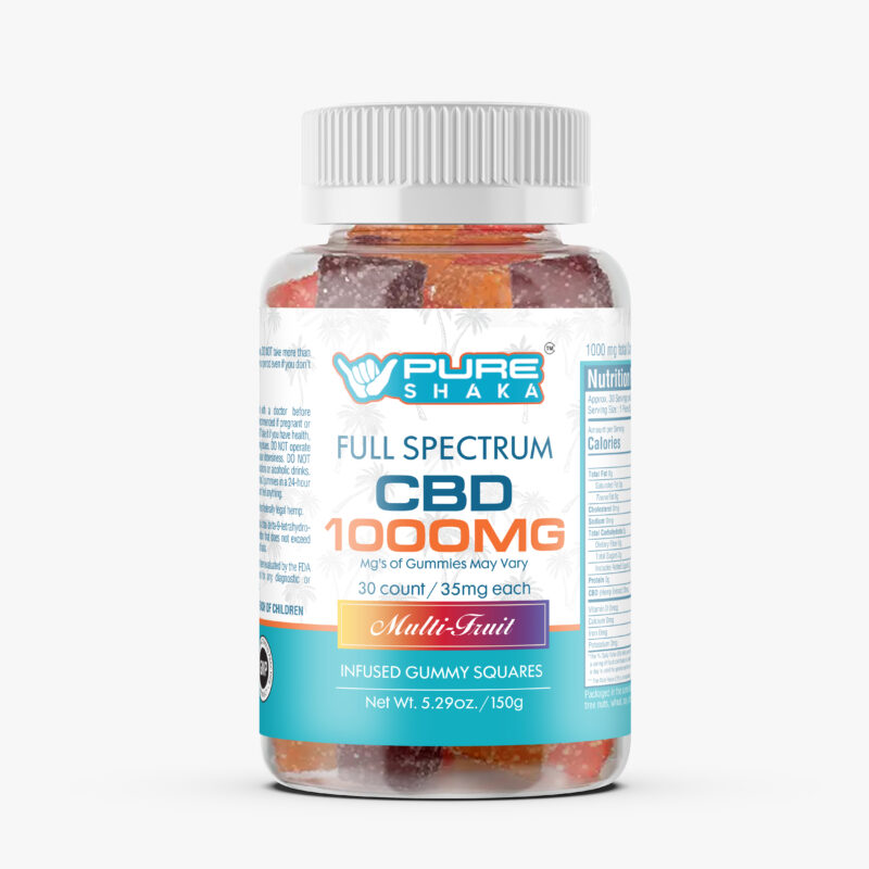 Pure Shaka Full Spectrum CBD Gummies 1000mg