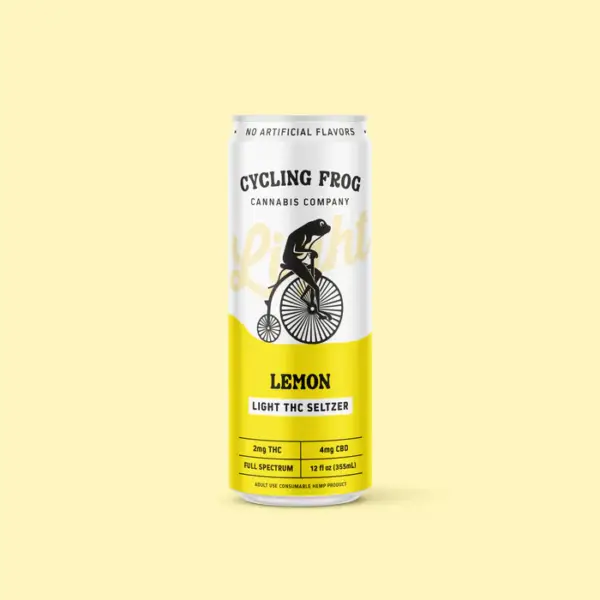 Cycling Frog 2mg THC & 4mg CBD /  Lemon Light Seltzer - Image 3