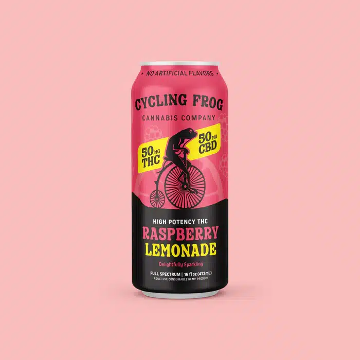 Cycling Frog 50mg THC & 50mg CBD/ Raspberry Lemonade - Image 3