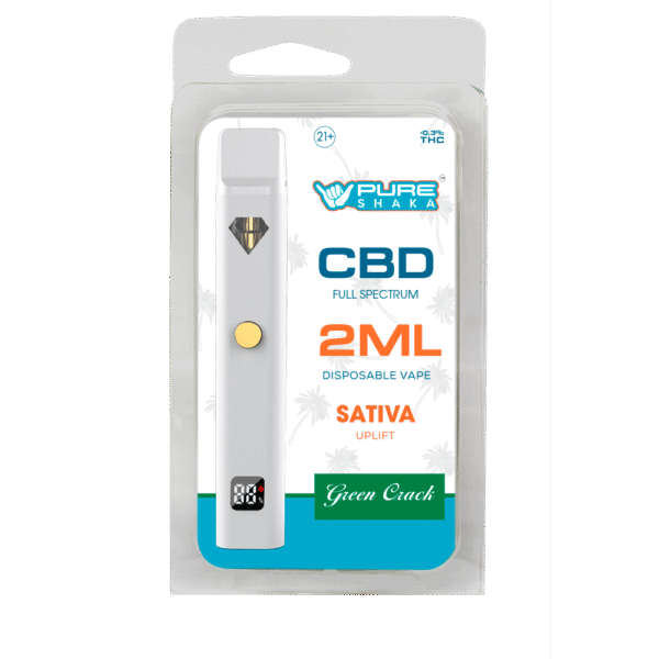 Pure Shaka Full-Spectrum CBD Disposable Vape - 2G - Image 2